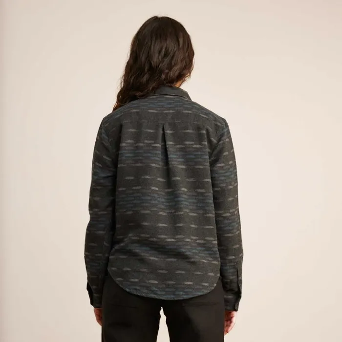 Women Roark Flannels Alpine Long Sleeve Flannel Black Pattern