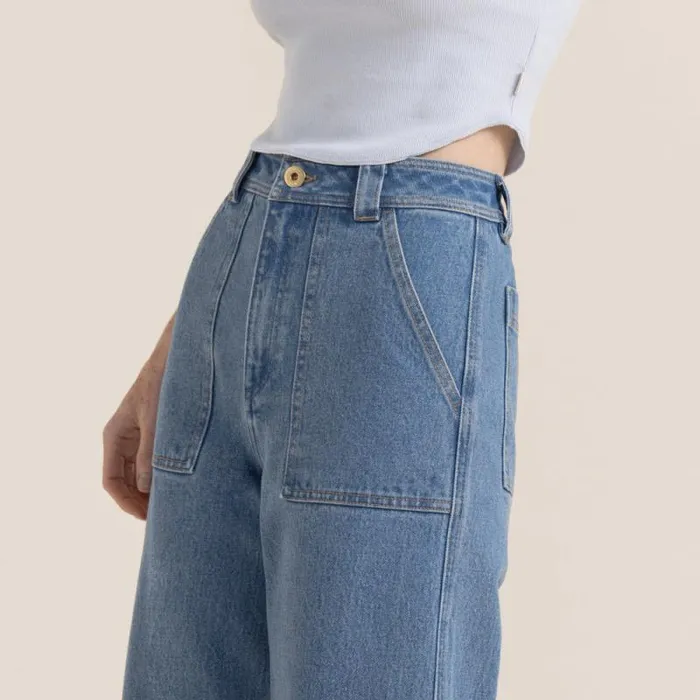 Women Roark Jeans Hwy Ss125 Denim Jeans Light Bleached Indigo