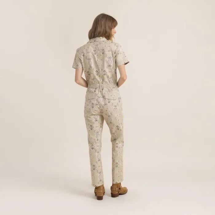 Women Roark Jumpsuits Layover Short Sleeve Jumpsuit Stone