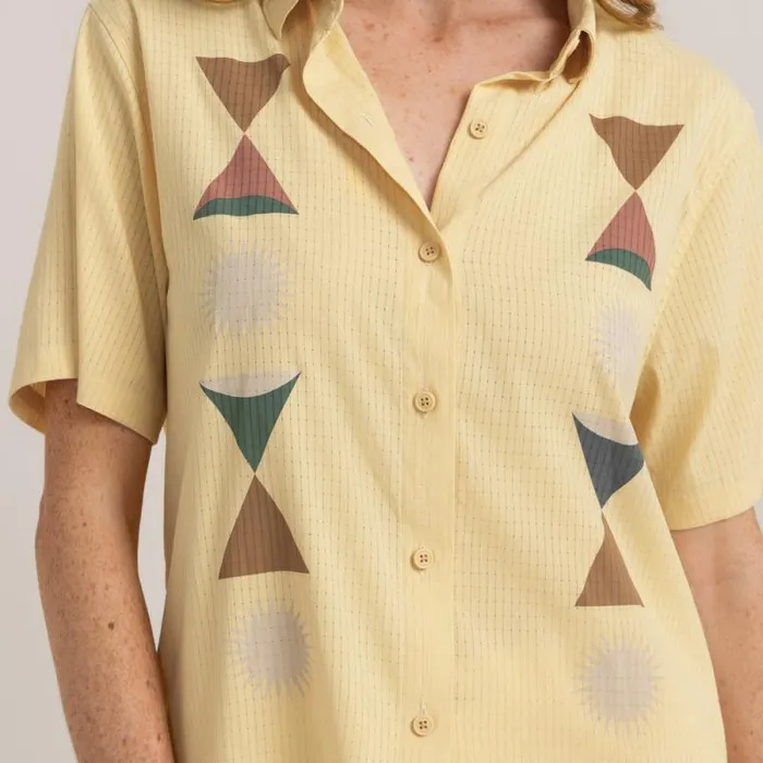 Women Roark Shirts Bless Up Breathable Stretch Shirt Heart Studio Sand