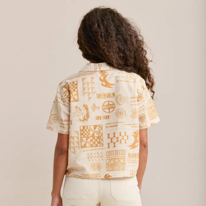 Women Roark Shirts Idle Camp Shirt Hinano Golden