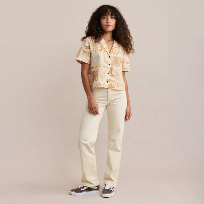 Women Roark Shirts Idle Camp Shirt Hinano Golden