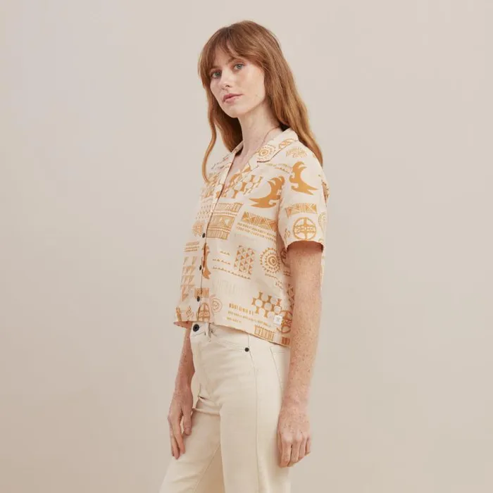 Women Roark Shirts Idle Camp Shirt Hinano Golden