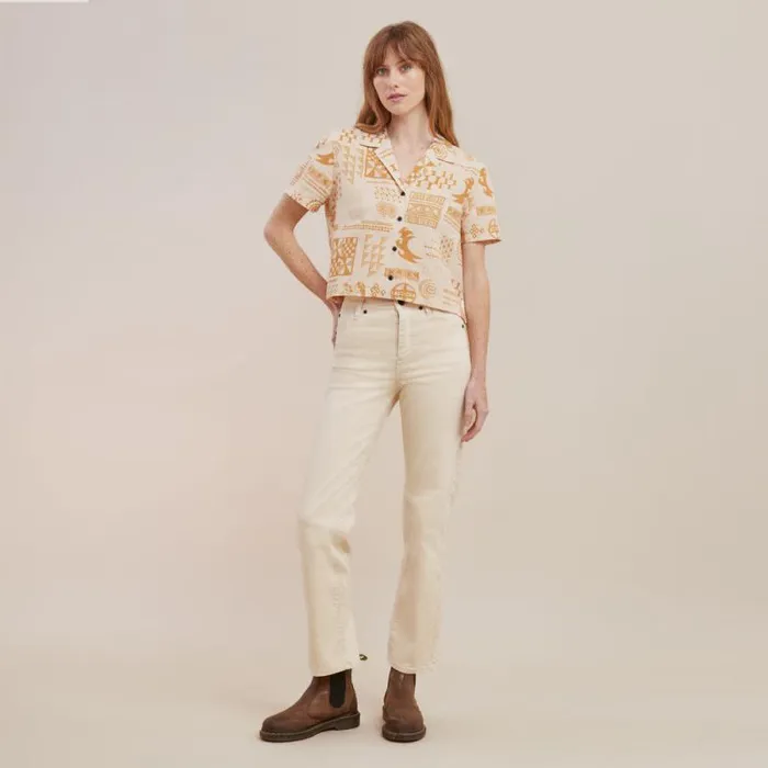 Women Roark Shirts Idle Camp Shirt Hinano Golden
