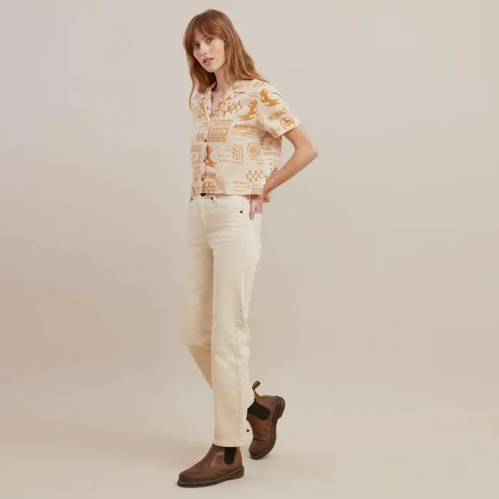 Women Roark Shirts Idle Camp Shirt Hinano Golden
