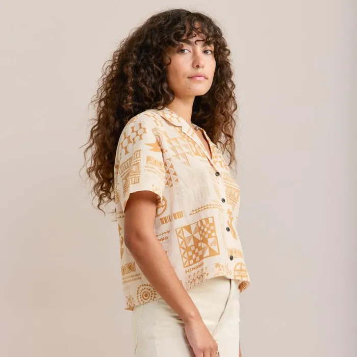 Women Roark Shirts Idle Camp Shirt Hinano Golden