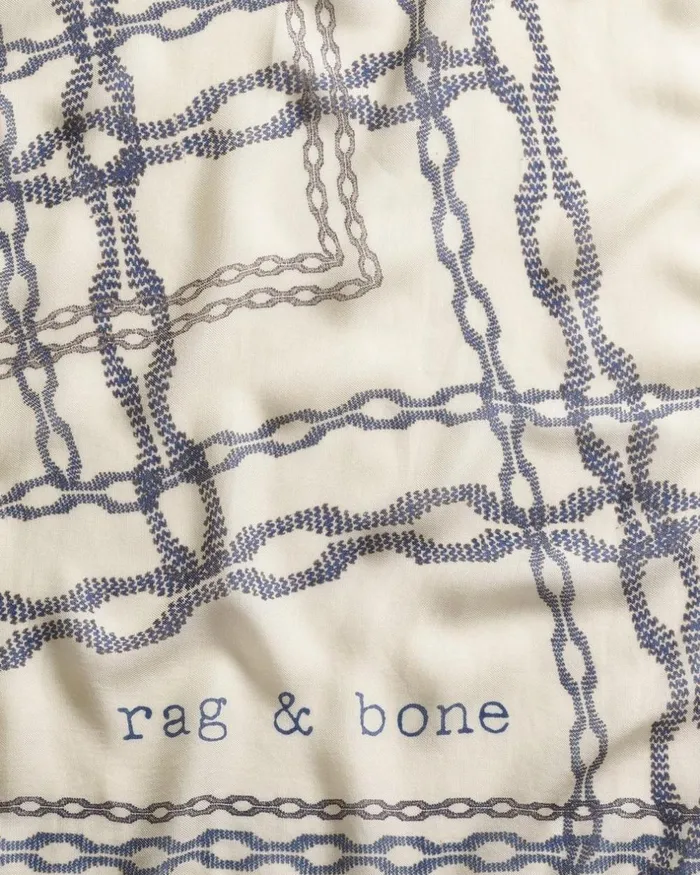 Women Scarves 038 Ponchos Rag 038 Bone Pea Chain Cashmere Scarf White