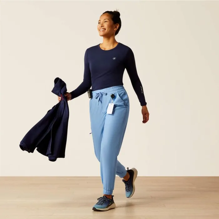 Women Scrubs Ariat Blackwell Cargo Stretch Jogger Scrub Pant Light Blue Heather Women Scrubs Ariat Blackwell Cargo Stretch Jogger Scrub Pant Light Blue Heather