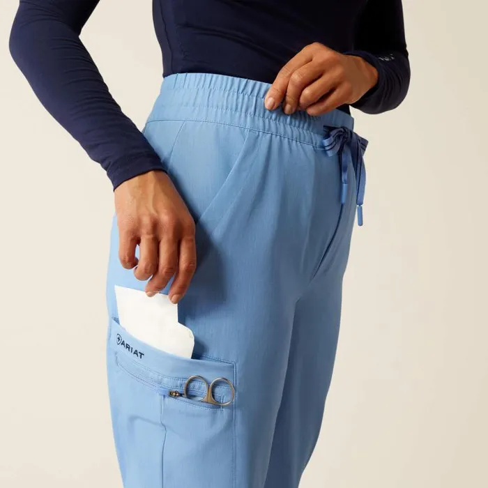 Women Scrubs Ariat Blackwell Cargo Stretch Jogger Scrub Pant Light Blue Heather Women Scrubs Ariat Blackwell Cargo Stretch Jogger Scrub Pant Light Blue Heather