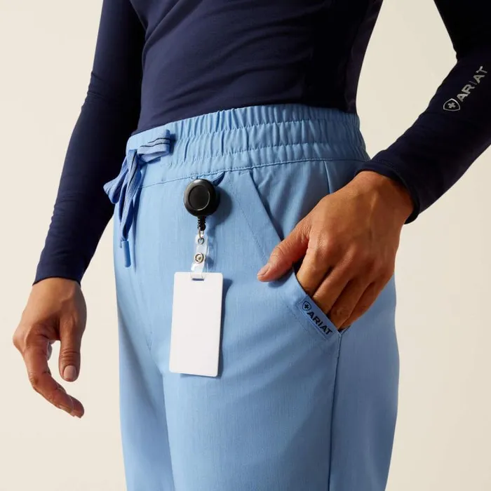 Women Scrubs Ariat Blackwell Cargo Stretch Jogger Scrub Pant Light Blue Heather Women Scrubs Ariat Blackwell Cargo Stretch Jogger Scrub Pant Light Blue Heather