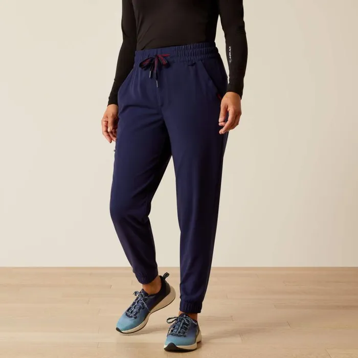 Women Scrubs Ariat Blackwell Cargo Stretch Jogger Scrub Pant Navy