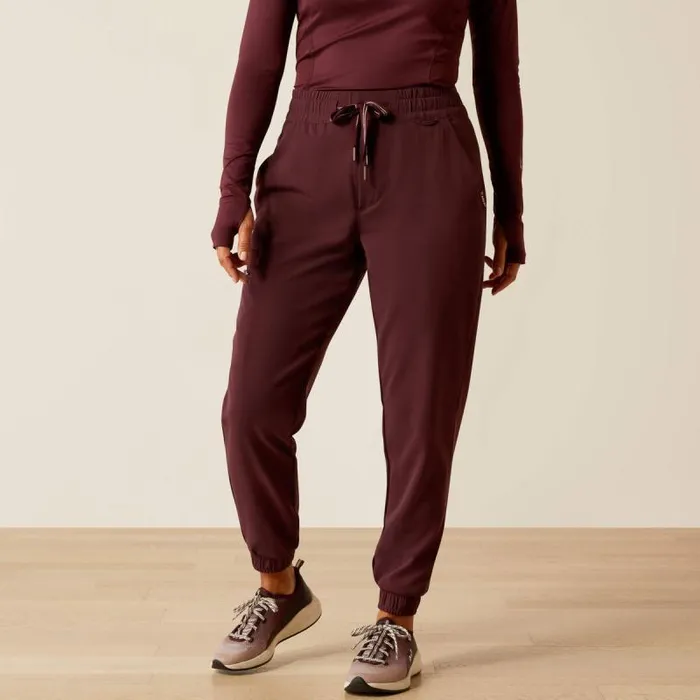 Women Scrubs Ariat Blackwell Cargo Stretch Jogger Scrub Pant Winetasting