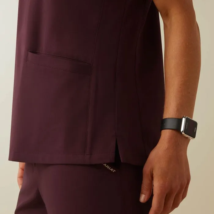 Women Scrubs Ariat Clara 6 Pocket Scrub Top Winetasting Women Scrubs Ariat Clara 6 Pocket Scrub Top Winetasting
