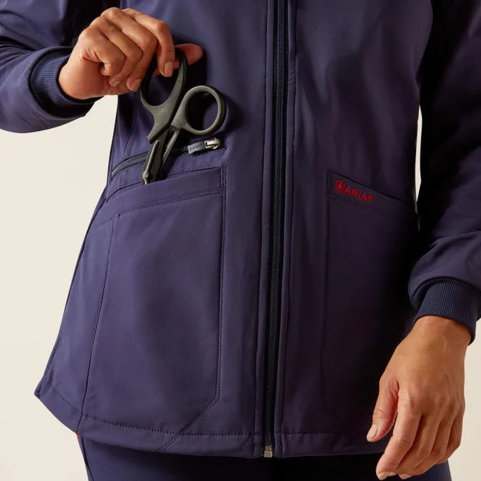 Women Scrubs Ariat Rosalyn Utility Scrub Jacket Navy Women Scrubs Ariat Rosalyn Utility Scrub Jacket Navy