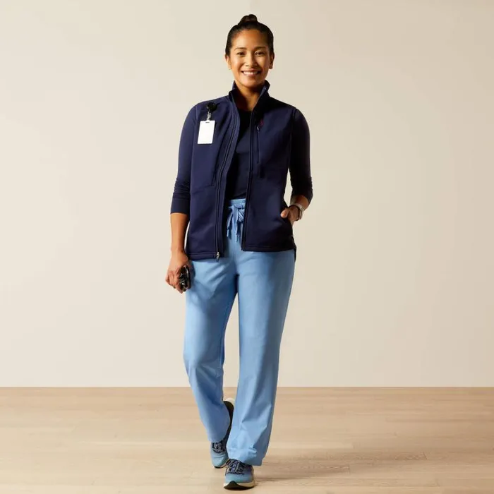 Women Scrubs Ariat Sina Fleece Scrub Vest Navy
