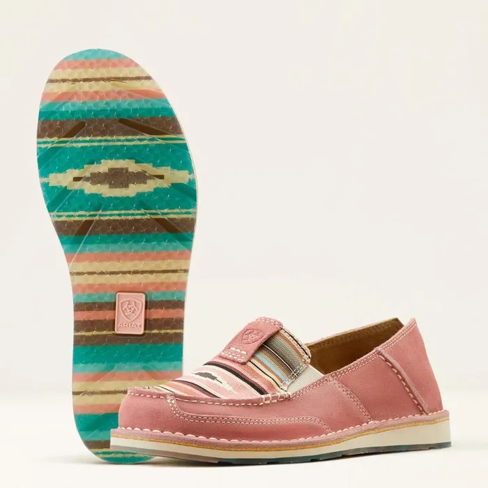 Women Shoes and Sneakers Ariat Cruiser Azalea Suedebaby Pink Serape