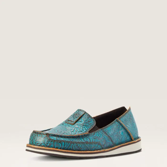Women Shoes and Sneakers Ariat Cruiser Brushed Turq Floral Emboss
