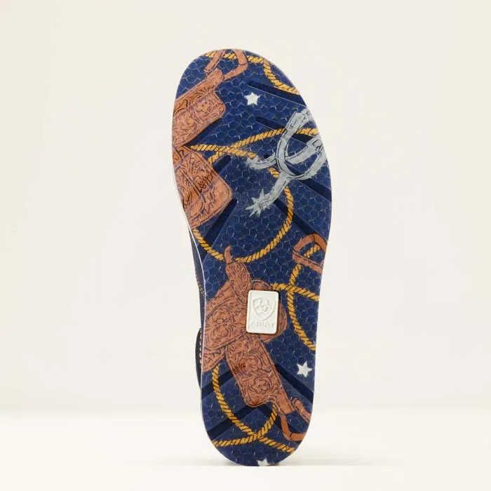 Women Shoes and Sneakers Ariat Cruiser Navy Blue Suede Saddle Up Print Women Shoes and Sneakers Ariat Cruiser Navy Blue Suede Saddle Up Print