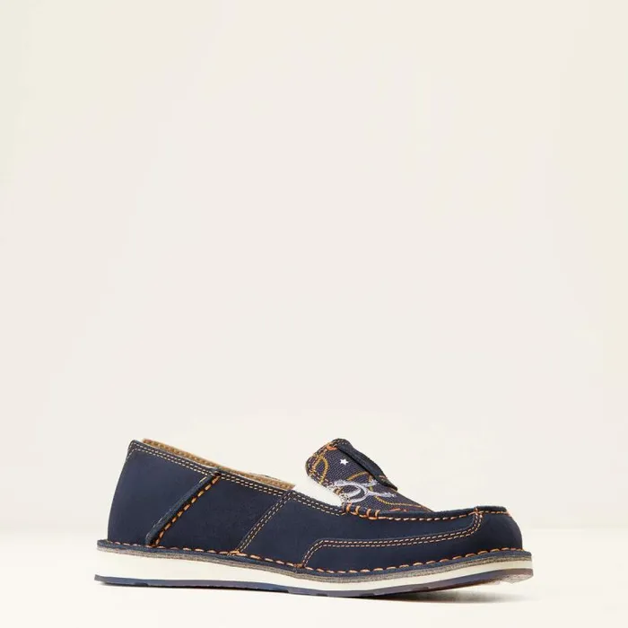 Women Shoes and Sneakers Ariat Cruiser Navy Blue Suede Saddle Up Print Women Shoes and Sneakers Ariat Cruiser Navy Blue Suede Saddle Up Print