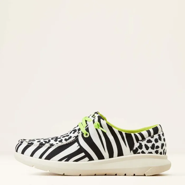 Women Shoes and Sneakers Ariat Hilo Black White Animal Print Women Shoes and Sneakers Ariat Hilo Black White Animal Print