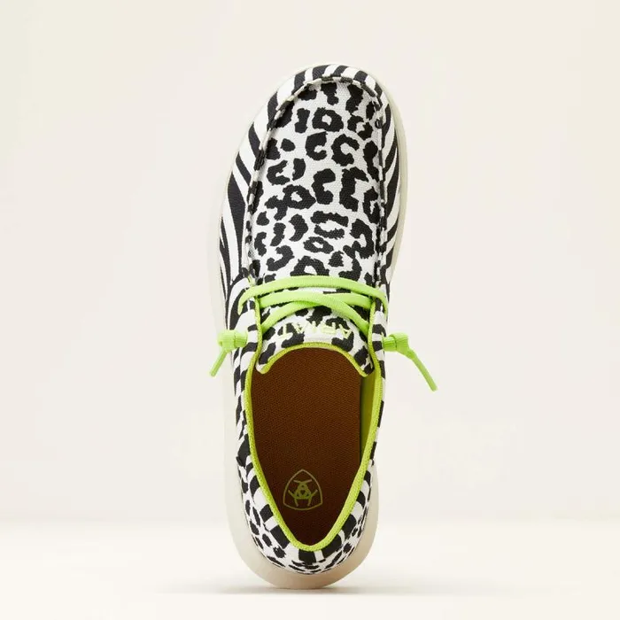 Women Shoes and Sneakers Ariat Hilo Black White Animal Print Women Shoes and Sneakers Ariat Hilo Black White Animal Print
