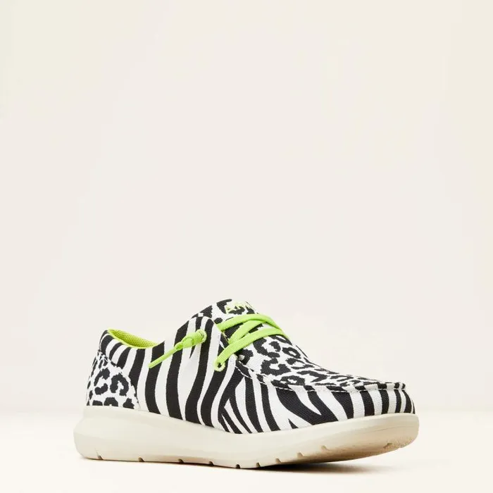 Women Shoes and Sneakers Ariat Hilo Black White Animal Print Women Shoes and Sneakers Ariat Hilo Black White Animal Print
