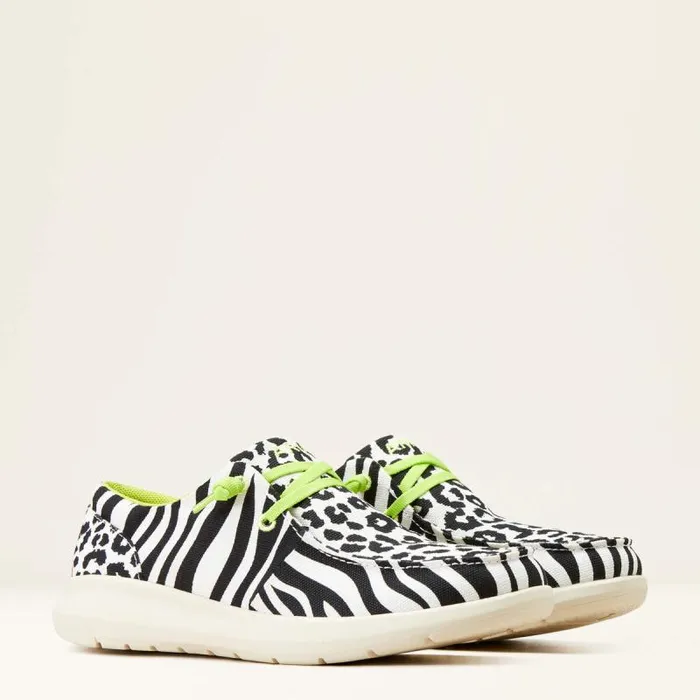 Women Shoes and Sneakers Ariat Hilo Black White Animal Print Women Shoes and Sneakers Ariat Hilo Black White Animal Print
