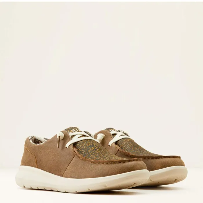 Women Shoes and Sneakers Ariat Hilo Brown Bomberdistressed Hide Emboss