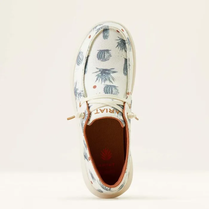 Women Shoes and Sneakers Ariat Hilo Sendero Cream Nueces Cactus Print Women Shoes and Sneakers Ariat Hilo Sendero Cream Nueces Cactus Print