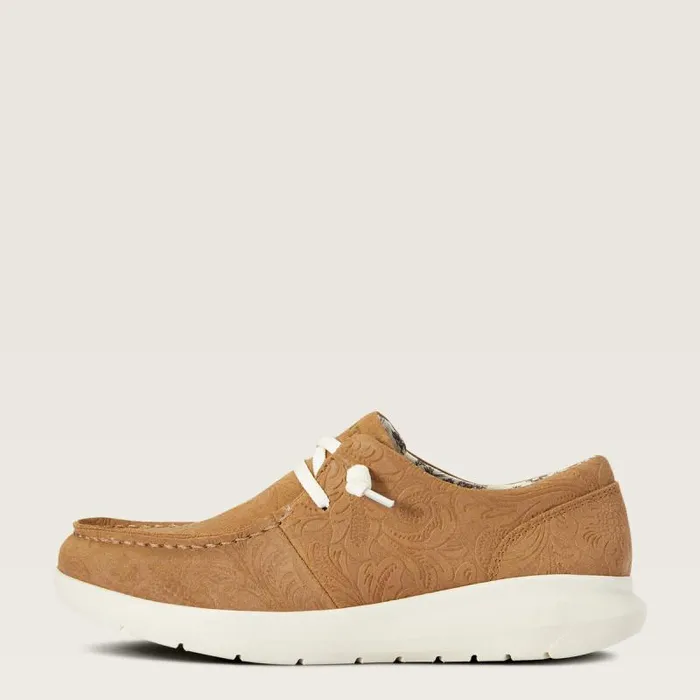 Women Shoes and Sneakers Ariat Hilo Tan Floral Emboss