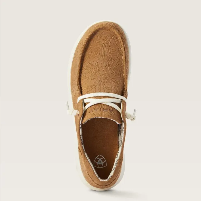 Women Shoes and Sneakers Ariat Hilo Tan Floral Emboss