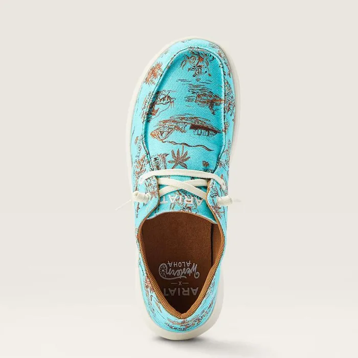 Women Shoes and Sneakers Ariat Hilo Western Aloha Turquoise Paniolo Print Women Shoes and Sneakers Ariat Hilo Western Aloha Turquoise Paniolo Print