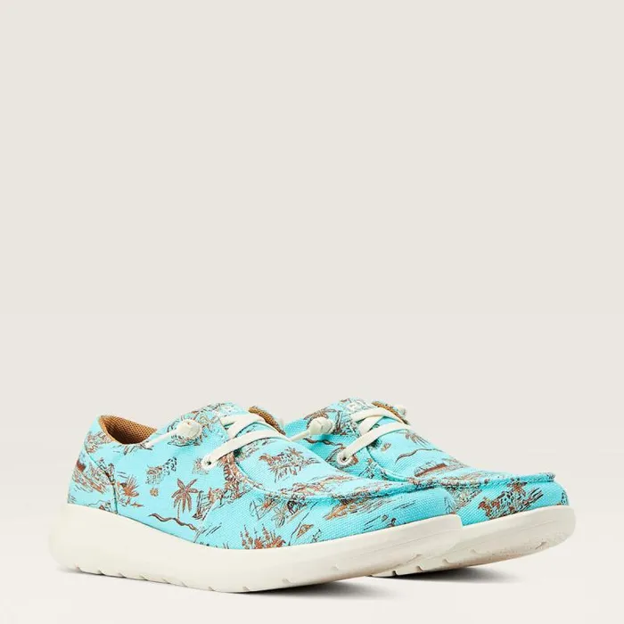 Women Shoes and Sneakers Ariat Hilo Western Aloha Turquoise Paniolo Print Women Shoes and Sneakers Ariat Hilo Western Aloha Turquoise Paniolo Print