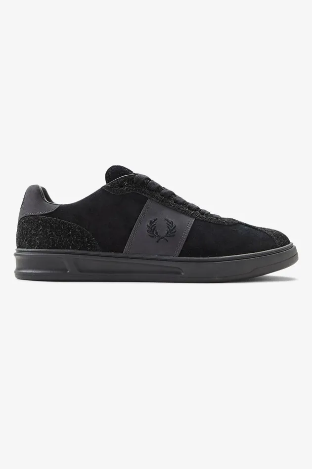 Women Shoes Fred Perry B4 Blackanchor Grey