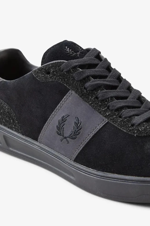 Women Shoes Fred Perry B4 Blackanchor Grey