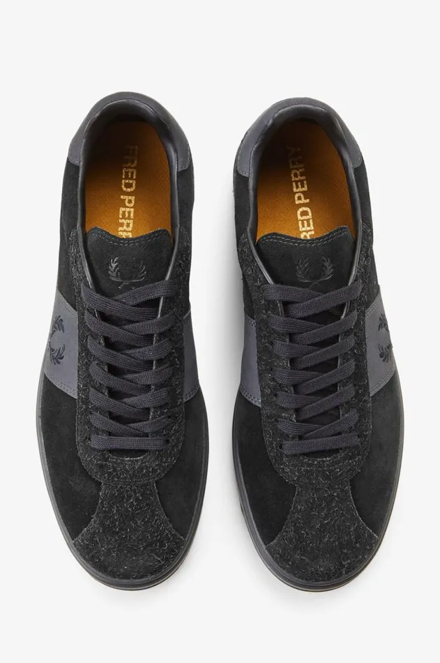 Women Shoes Fred Perry B4 Blackanchor Grey