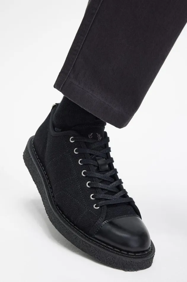 Women Shoes Fred Perry Canvas Monkey Shoe Black