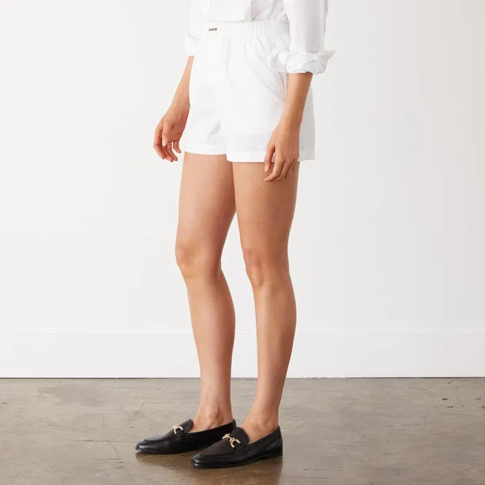 Women Shorts MONROW Poplin Short White
