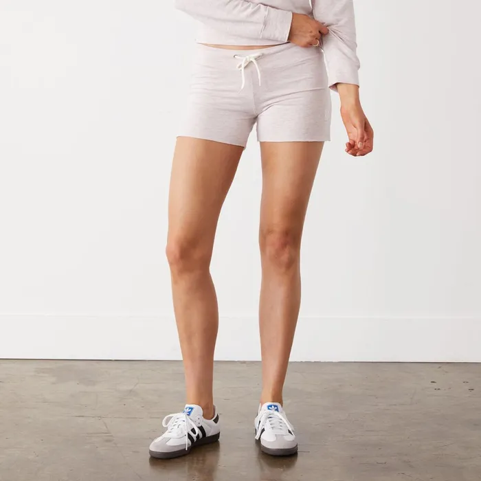 Women Shorts MONROW Supersoft Vintage Shorts Pink Pearl