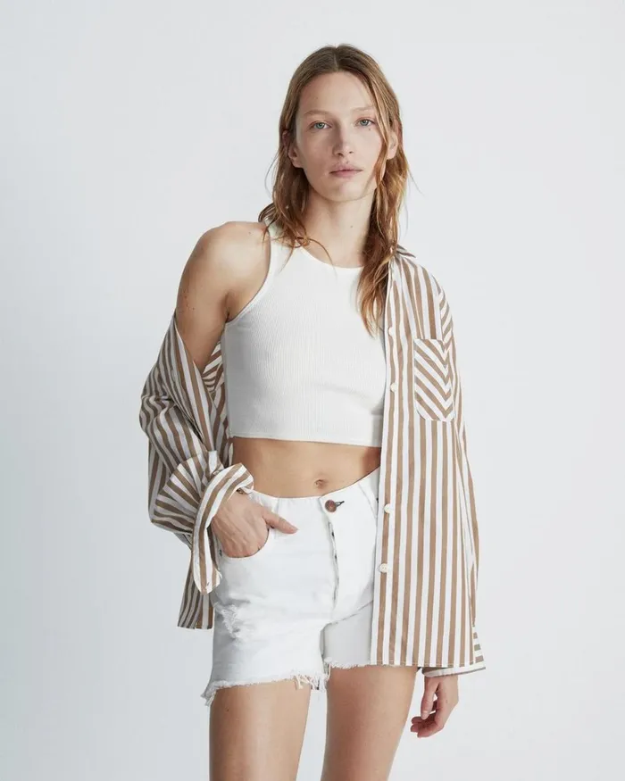 Women Shorts Rag 038 Bone Vintage Cut Off 4034 Short 8211 Optic White
