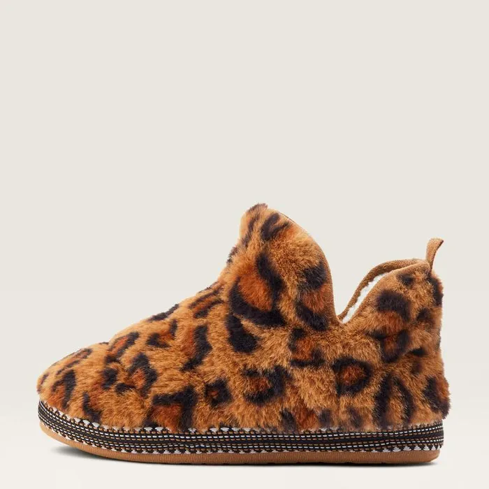 Women Slippers Ariat Bootie Slipper Fuzzy Leopard Print Women Slippers Ariat Bootie Slipper Fuzzy Leopard Print