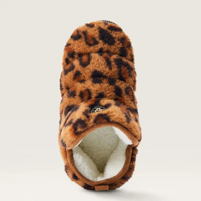 Women Slippers Ariat Bootie Slipper Fuzzy Leopard Print Women Slippers Ariat Bootie Slipper Fuzzy Leopard Print