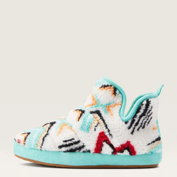 Women Slippers Ariat Bootie Slipper Fuzzy Southwest Print Women Slippers Ariat Bootie Slipper Fuzzy Southwest Print
