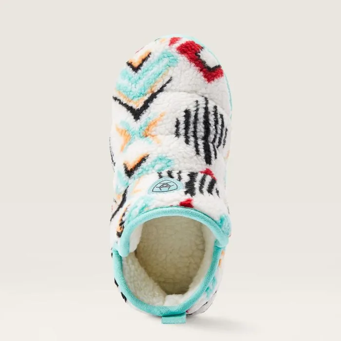Women Slippers Ariat Bootie Slipper Fuzzy Southwest Print Women Slippers Ariat Bootie Slipper Fuzzy Southwest Print