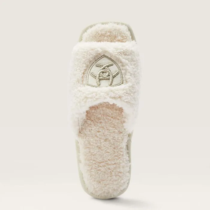 Women Slippers Ariat Cozy Chic Square Toe Slipper Fuzzy Cream Women Slippers Ariat Cozy Chic Square Toe Slipper Fuzzy Cream