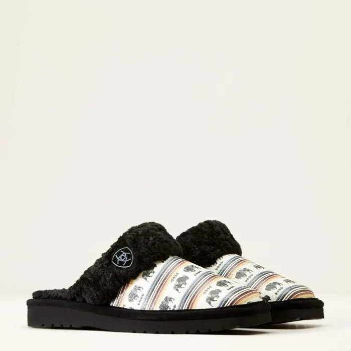 Women Slippers Ariat Jackie Square Toe Buffalo Print Women Slippers Ariat Jackie Square Toe Buffalo Print