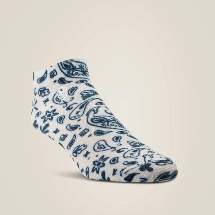 Women Socks Ariat Paisley Print Ankle Sock 2 Pair Multi Color Pack Naturalnavy Women Socks Ariat Paisley Print Ankle Sock 2 Pair Multi Color Pack Naturalnavy