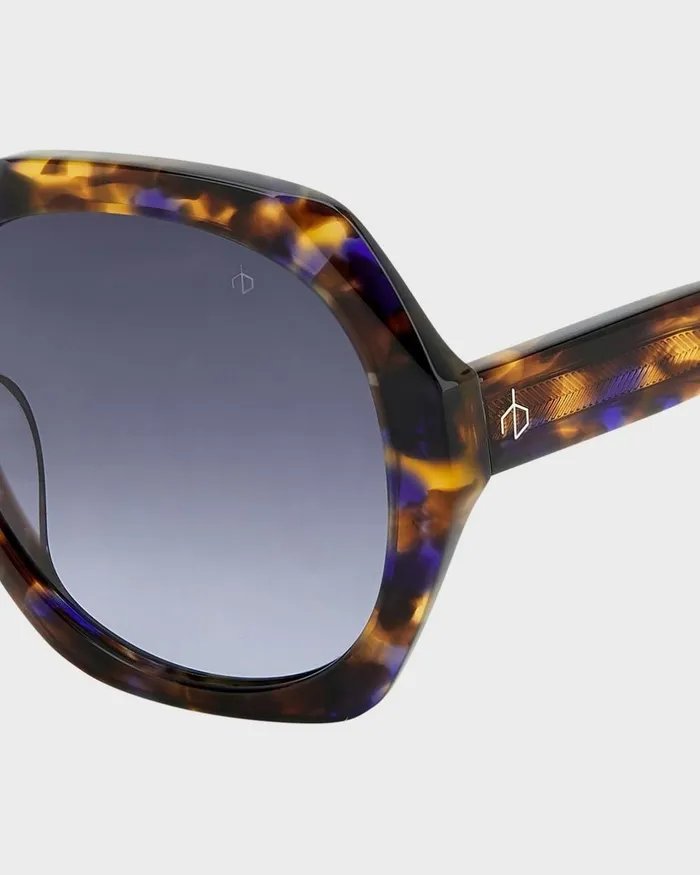 Women Sunglasses Rag 038 Bone Annalise Brown Blue Havana