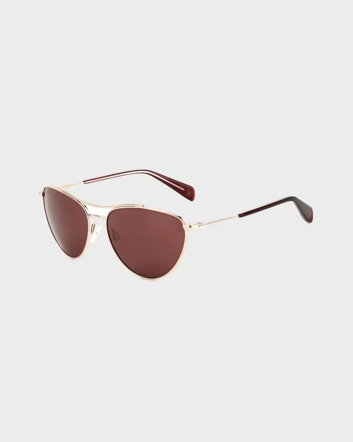 Women Sunglasses Rag 038 Bone Clare Red Gold