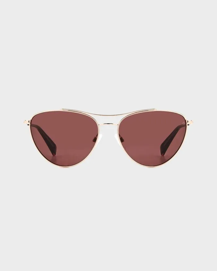 Women Sunglasses Rag 038 Bone Clare Red Gold